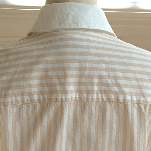 George ME Designs by Mark Eisen Striped Button Down Blouse - Picture 4 of 7
